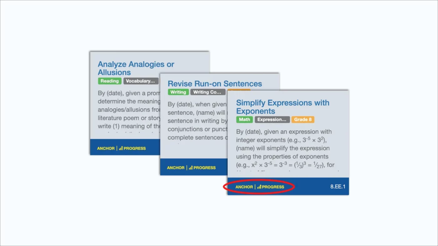 Goalbook Toolkit Enhanced Anchor Pages